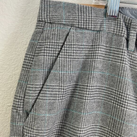 NEW LL Bean Womens 20 Medium Tall Classic Fit Plaid Pants Straight Leg - Picture 7 of 9
